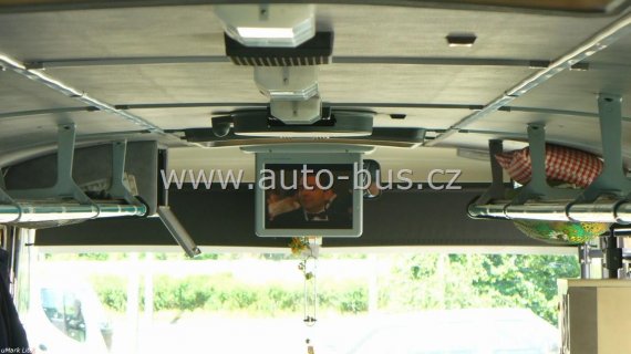 Instalace 15"elektrického stropního monitoru, DVD přehrávače